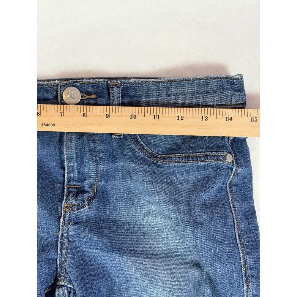 Rock & Republic Kashmiere Ankle Distressed Star Patch Jeans Sz‎ 8M